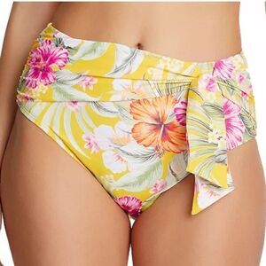 Bleu by Rod Beattie Paradiso High Waist
Draped Tie Bikini Bottoms Canary
Gold 14